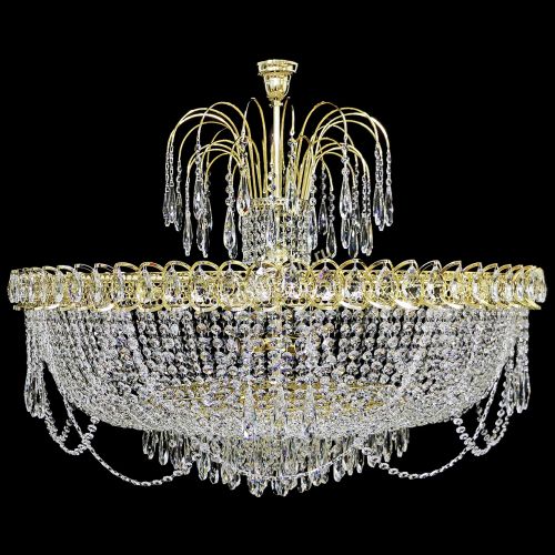 Люстра Хрустальный Каскад №12 Королевский в Санкт-Петербурге Гусь Хрустальный