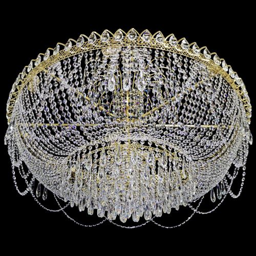 Люстра Хрустальный Каскад №12 Королевский в Санкт-Петербурге Гусь Хрустальный