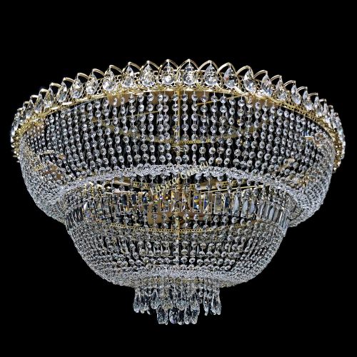 Люстра Хрустальный Каскад №13 2 яруса в Санкт-Петербурге Гусь Хрустальный