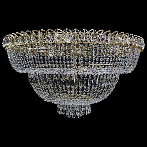 Люстра Хрустальный Каскад №13 2 яруса в Санкт-Петербурге Гусь Хрустальный