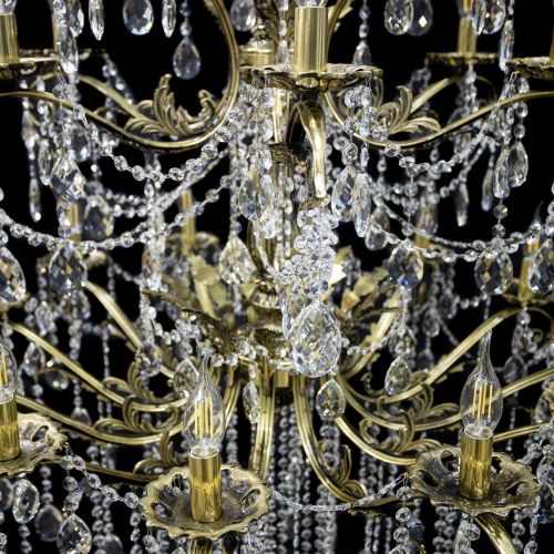 Люстра бронзовая Афина №21 в Санкт-Петербурге Гусь Хрустальный