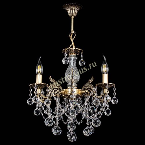 Люстра бронзовая Алфея №3/1 Шар в Санкт-Петербурге Гусь Хрустальный