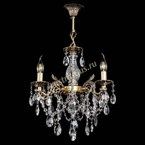 Люстра бронзовая Алфея №3/1 Звездочка в Санкт-Петербурге Гусь Хрустальный