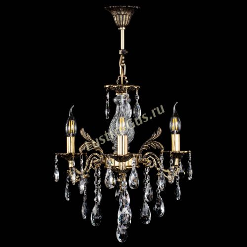 Люстра бронзовая Алфея №3/2 Журавлик в Санкт-Петербурге Гусь Хрустальный