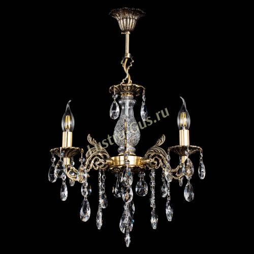 Люстра бронзовая Алфея №3/2 Журавлик в Санкт-Петербурге Гусь Хрустальный