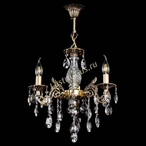 Люстра бронзовая Алфея №3/2 Звездочка в Санкт-Петербурге Гусь Хрустальный