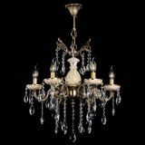 Люстра бронзовая Алфея №6 с камнем шар в Санкт-Петербурге