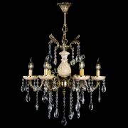 Люстра бронзовая Алфея №6 с камнем шар