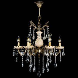 Подвесная люстра Алфея №6 с камнем журавлик