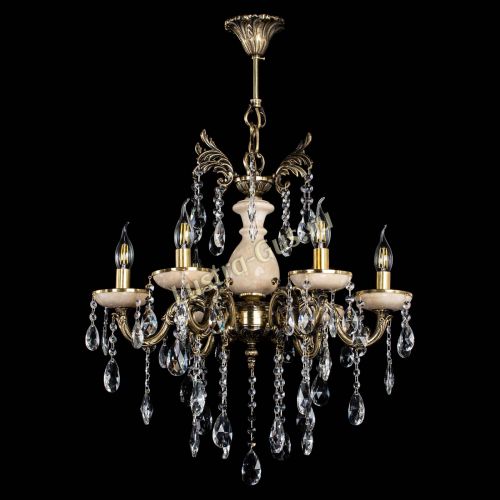 Люстра Алфея №6 с камнем журавлик в Санкт-Петербурге Гусь Хрустальный