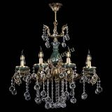 Люстра бронзовая Алфея Малахит №8 шар в Санкт-Петербурге