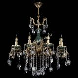 Люстра бронзовая Алфея Малахит №8 звездочка в Санкт-Петербурге