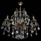 Люстра бронзовая Алфея Малахит №8 звездочка в Санкт-Петербурге