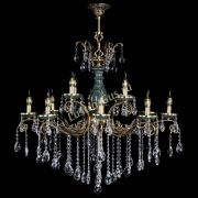 Люстра бронзовая Алфея Малахит №12 баден