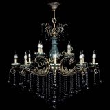 Люстра бронзовая Алфея Малахит №12 шар черная в Санкт-Петербурге