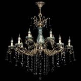 Люстра бронзовая Алфея Малахит №12 шар черная в Санкт-Петербурге