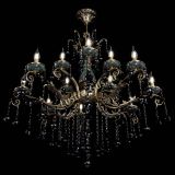 Люстра бронзовая Алфея Малахит №12 шар черная в Санкт-Петербурге