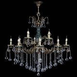 Люстра бронзовая Алфея Малахит №12 шар в Санкт-Петербурге