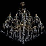 Люстра бронзовая Алфея Малахит №12 шар в Санкт-Петербурге