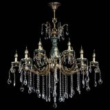 Люстра бронзовая Алфея Малахит №12 журавлик в Санкт-Петербурге