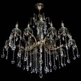 Люстра бронзовая Алфея Малахит №12 журавлик в Санкт-Петербурге