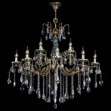 Люстра бронзовая Алфея Малахит №12 звездочка в Санкт-Петербурге