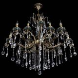 Люстра бронзовая Алфея Малахит №12 звездочка в Санкт-Петербурге