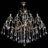 Люстра бронзовая Алфея Малахит №12 звездочка в Санкт-Петербурге