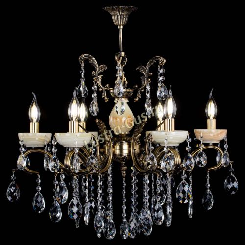 Люстра бронзовая Алфея Оникс №6/2 баден в Санкт-Петербурге Гусь Хрустальный