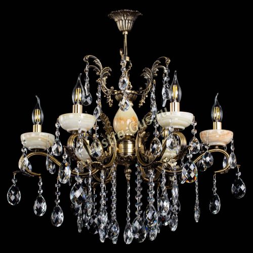 Люстра бронзовая Алфея Оникс №6/2 баден в Санкт-Петербурге Гусь Хрустальный