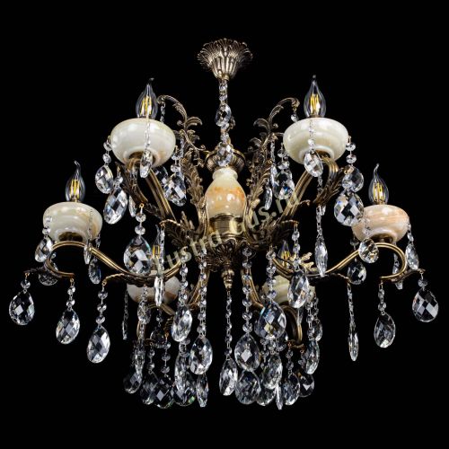 Люстра бронзовая Алфея Оникс №6/2 баден в Санкт-Петербурге Гусь Хрустальный