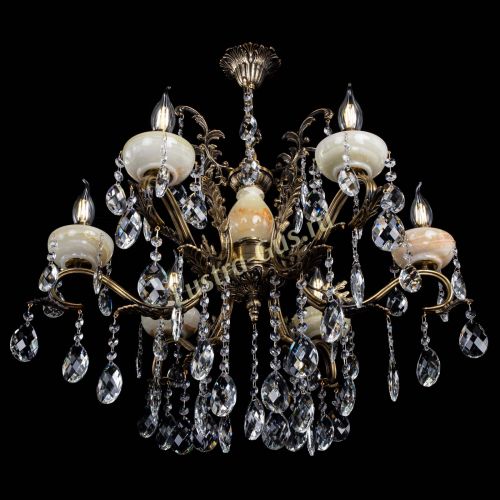 Люстра бронзовая Алфея Оникс №6/2 баден в Санкт-Петербурге Гусь Хрустальный