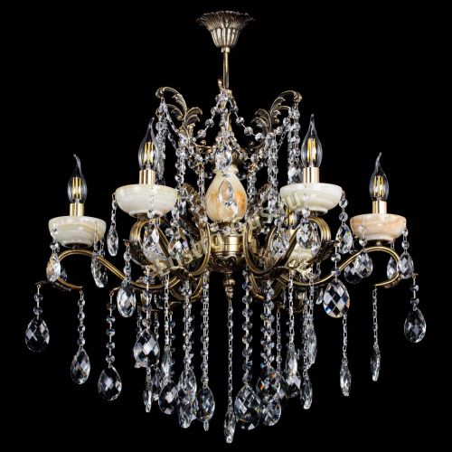 Люстра бронзовая Алфея Оникс №6 баден в Санкт-Петербурге Гусь Хрустальный