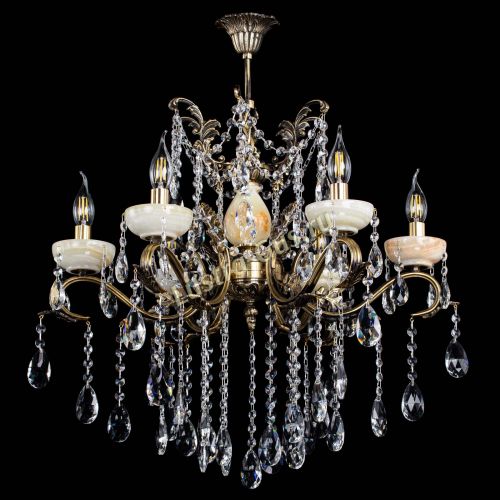 Люстра бронзовая Алфея Оникс №6 шар в Санкт-Петербурге Гусь Хрустальный