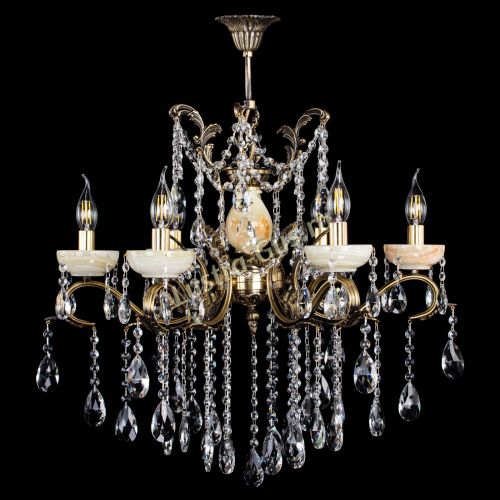 Люстра бронзовая Алфея Оникс №6 журавлик в Санкт-Петербурге Гусь Хрустальный