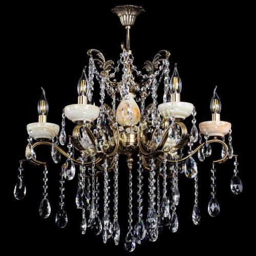 Люстра бронзовая Алфея Оникс №6 журавлик в Санкт-Петербурге Гусь Хрустальный