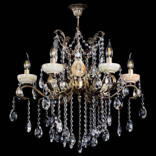 Люстра бронзовая Алфея Оникс №6 звездочка в Санкт-Петербурге Гусь Хрустальный