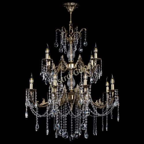 Люстра бронзовая Кассандра Алфея №12 баден в Санкт-Петербурге Гусь Хрустальный