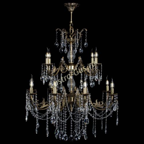 Люстра бронзовая Кассандра Алфея №12 баден в Санкт-Петербурге Гусь Хрустальный