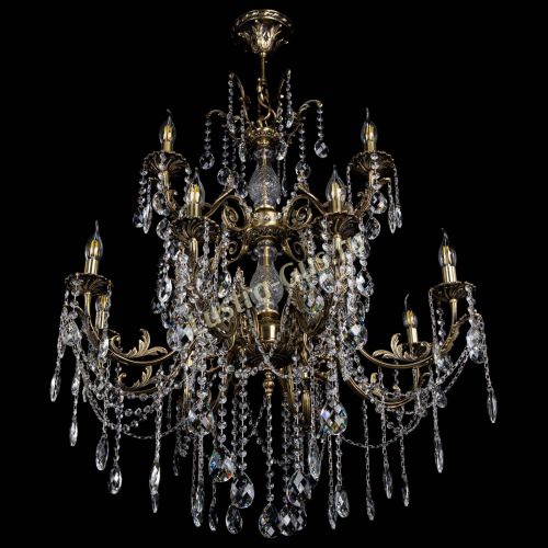 Люстра бронзовая Кассандра Алфея №12 баден в Санкт-Петербурге Гусь Хрустальный