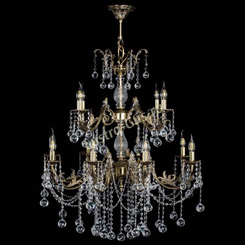 Люстра бронзовая Кассандра Алфея №12 шар в Санкт-Петербурге Гусь Хрустальный