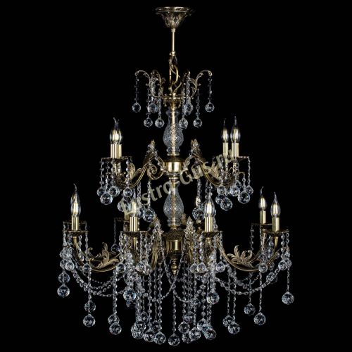 Люстра бронзовая Кассандра Алфея №12 шар в Санкт-Петербурге Гусь Хрустальный