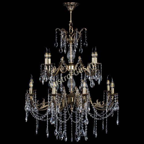 Люстра бронзовая Кассандра Алфея №12 журавлик в Санкт-Петербурге Гусь Хрустальный