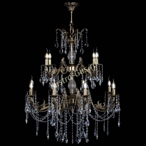 Люстра бронзовая Кассандра Алфея №12 журавлик в Санкт-Петербурге Гусь Хрустальный