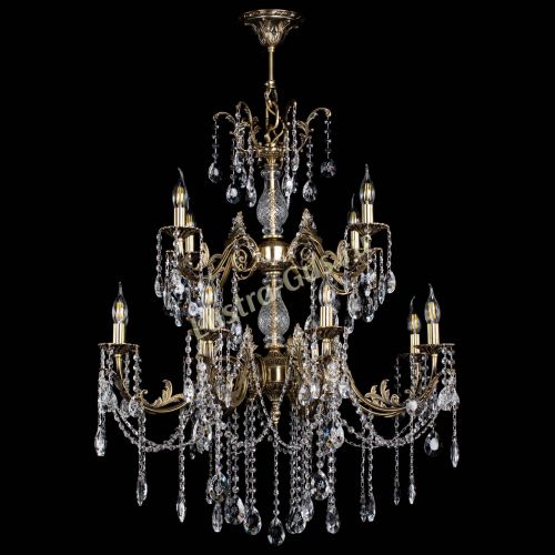 Люстра бронзовая Кассандра Алфея №12 звездочка в Санкт-Петербурге Гусь Хрустальный