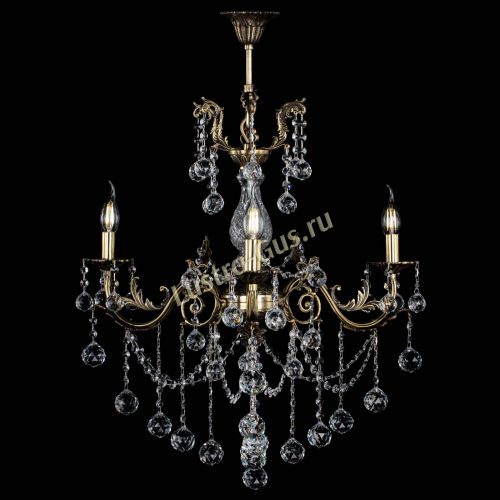 Люстра бронзовая Кассандра Алфея №3/1 шар в Санкт-Петербурге Гусь Хрустальный