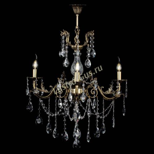 Люстра бронзовая Кассандра Алфея №3/1 звездочка в Санкт-Петербурге Гусь Хрустальный