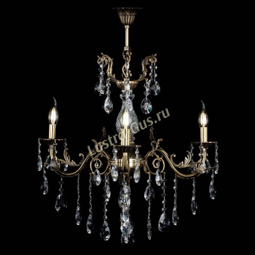 Люстра бронзовая Кассандра Алфея №3/2 звездочка в Санкт-Петербурге Гусь Хрустальный