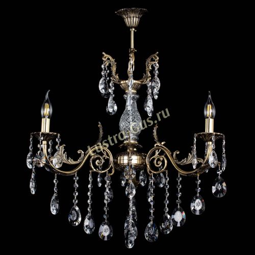 Люстра бронзовая Кассандра Алфея №3/2 звездочка в Санкт-Петербурге Гусь Хрустальный