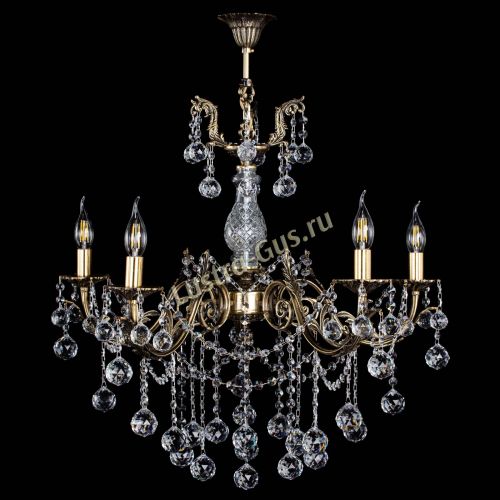 Люстра бронзовая Кассандра Алфея №5/1 шар в Санкт-Петербурге Гусь Хрустальный